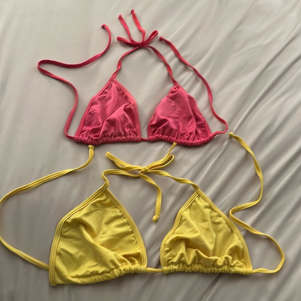 Unico Swim - triangle bikini tops